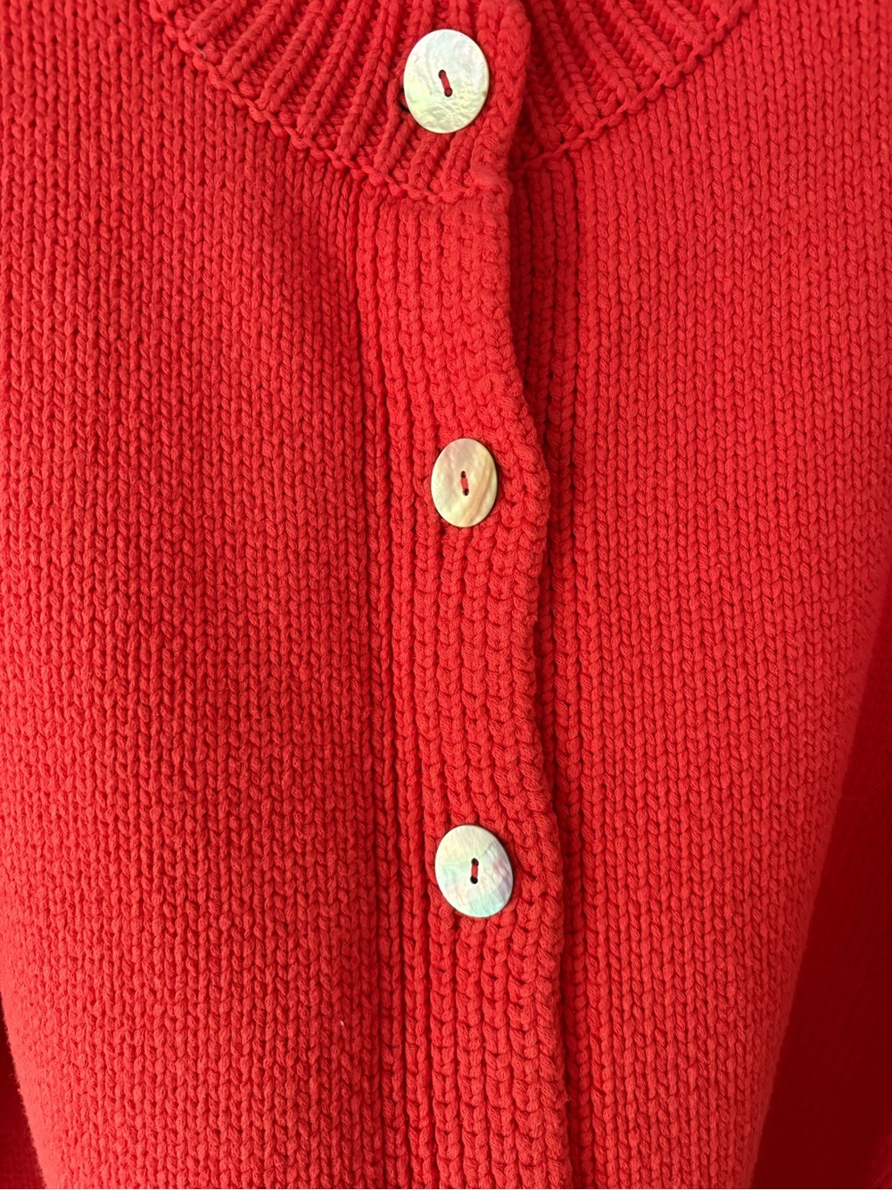 Nikki Chasin | Shiloh Cotton Cardigan in Coral - Picture 3 of 7